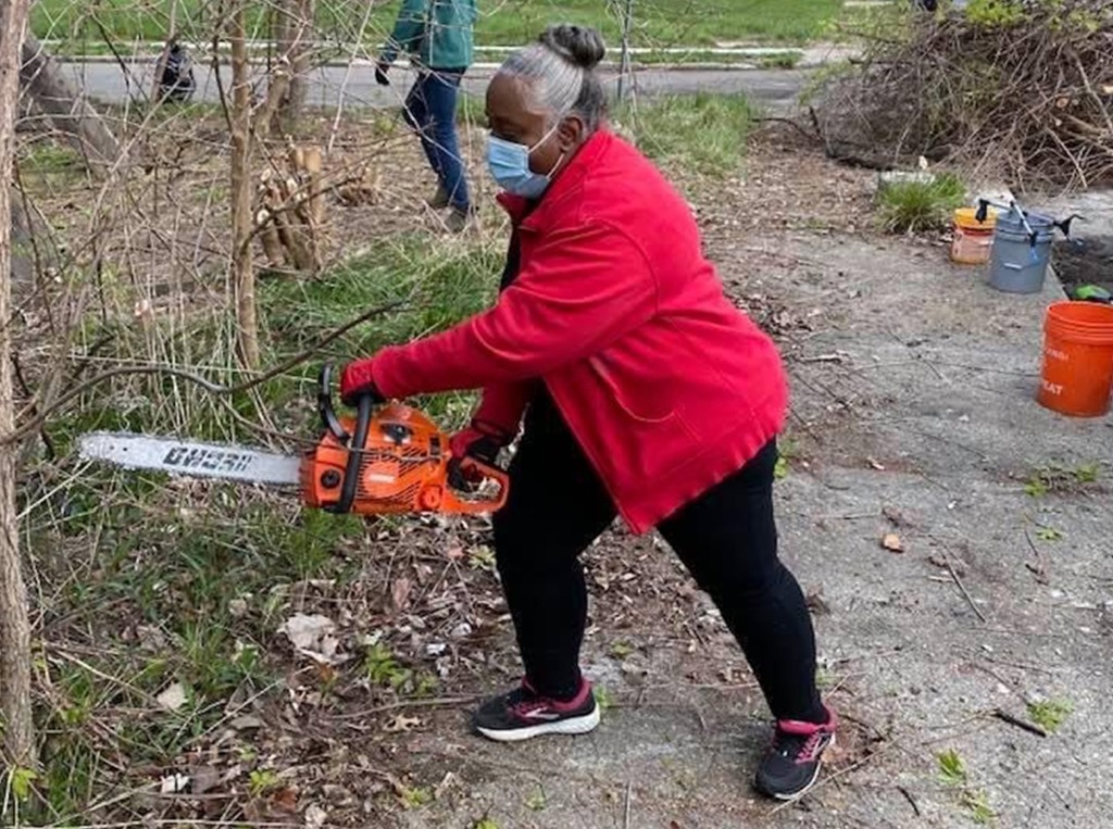 Detroit city council candidate helena scott tackling blight in Detroit
